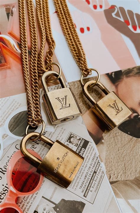 lock louis vuitton necklace|louis vuitton lock necklace vintage.